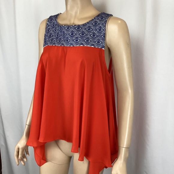 THML embroidered tank sleeveless top size‎  Large - Picture 6 of 7